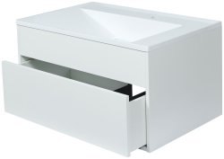 Тумба под раковину подвесная Uperwood Lotus 39340205460 80x49, Premium, белая