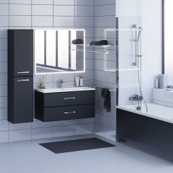 Тумба под раковину Uperwood Foster 291020519 100x45, черная