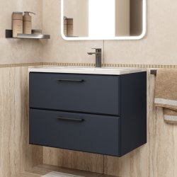 Тумба под раковину Uperwood Foster New TFosterNEW70b 70x45 подвесная, черная