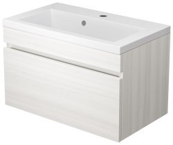 Тумба под раковину Uperwood Eva 3930213462 60x47 подвесная, Дуб Харбор Белый, выдвижной ящик