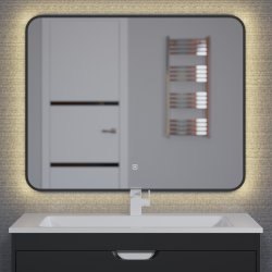Зеркало с подсветкой Uperwood Modul 3049345674 60x80, черный