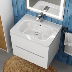 Раковина Uperwood Monica RMonica60wg 61x46, белая глянцевая