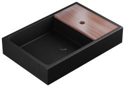 Раковина Uperwood Piter 291020319 60x40, черная матовая