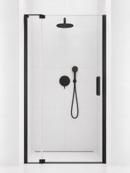 Душевая дверь Cezares SLIDER SLIDER-B-1-90/100-C-NERO 90x195 распашная, профиль черный матовый