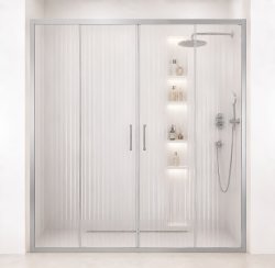 Душевая дверь Cezares MOLVENO MOLVENO-BF-2-170-P-Cr 170x195 раздвижная, профиль хром