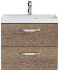 Тумба под раковину BelBagno Aurora AURORA-700-2C-SO-RT 69,6x44,5 подвесная, Дуб табачный (Rovere Tabacco)
