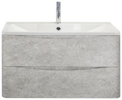 Тумба под раковину BelBagno Acqua ACQUA-1000-2C-SO-CVG 100x45 подвесная, Венецианская штукатурка (Cemento Verona Grigio)
