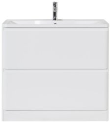 Тумба под раковину BelBagno Albano ALBANO-800-2C-PIA-BL 80x45 напольная, Белый глянцевый (Bianco Lucido)