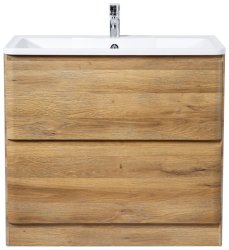 Тумба под раковину BelBagno Albano ALBANO-900-2C-PIA-RR 90x45 напольная, Дуб фактурный (Rovere Rustico)