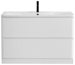 Тумба под раковину BelBagno Albano ALBANO-1200-2C-SO-BL 120x45 подвесная, Белый глянцевый (Bianco Lucido)