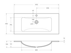 Стеклянная раковина BelBagno BB1010/465-LV-VTR-BO