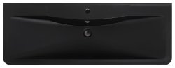 Раковина из искусственного камня BelBagno BB1200/455-LV-ART-ALR-NERO, чёрная матовая