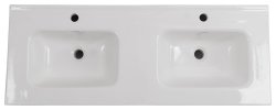 Керамическая раковина с двумя чашами BelBagno BB1200-2-ETL