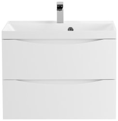 Тумба под раковину BelBagno Marino MARINO-600-2C-SO-BL-P 60x45 подвесная, Белый глянцевый (Bianco Lucido)