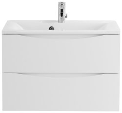 Тумба под раковину BelBagno Marino MARINO-750-2C-SO-BL-P 75x45 подвесная, Белый глянцевый (Bianco Lucido)