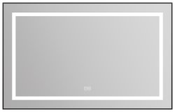 Зеркало с подсветкой BelBagno KRAFT SPC-KRAFT-1085-685-TCH-WARM-NERO 108.5x68.5, черный