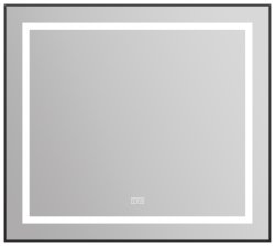 Зеркало с подсветкой BelBagno KRAFT SPC-KRAFT-885-785-TCH-WARM-NERO 88.5x78.5, черный