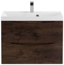 Тумба под раковину BelBagno Marino MARINO-600-2C-SO-RW-P 60x45 подвесная, Дуб мавританский (Rovere Moro)