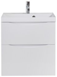 Тумба под раковину BelBagno Marino-H60 MARINO-H60-600-2C-SO-BL-P 60x45 подвесная, Белый глянцевый (Bianco Lucido)