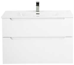 Тумба под раковину BelBagno Etna H60 ETNA-H60-800-2C-SO-BL-P 80x45 подвесная, белый глянцевый