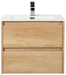 Тумба под раковину BelBagno Kraft KRAFT-600-2C-SO-RNN 60x46 подвесная, дуб небраска натуральный