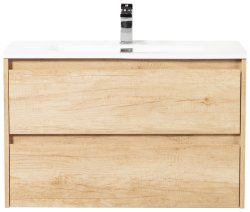 Тумба под раковину BelBagno Kraft KRAFT-800-2C-SO-RNN 80x46 подвесная, дуб небраска натуральный