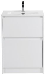 Тумба под раковину BelBagno Kraft KRAFT-600-2C-PIA-BO 60x46 напольная, белый матовый