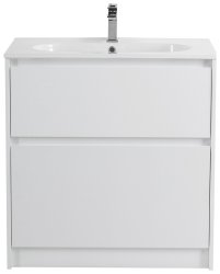 Тумба под раковину BelBagno Kraft KRAFT-800-2C-PIA-BO 80x46 напольная, белый матовый