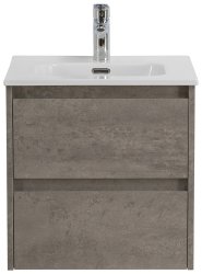 Тумба под раковину BelBagno Kraft KRAFT-500-2C-SO-CG 50x46 подвесная, серый цемент