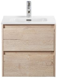 Тумба под раковину BelBagno Kraft KRAFT-500-2C-SO-RGB 50x46 подвесная, дуб галифакс белый