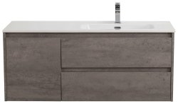 Тумба под раковину BelBagno Kraft KRAFT-1200-2C-1A-SO-CG-R 120x46 подвесная, серый цемент