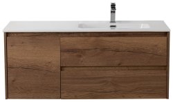 Тумба под раковину BelBagno Kraft KRAFT-1200-2C-1A-SO-RT-R 120x46 подвесная, дуб табачный