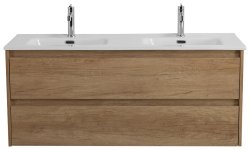 Тумба под раковину BelBagno Kraft KRAFT-1200-2C-SO-2-RNN 120x46 подвесная, дуб небраска натуральный