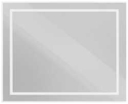 Зеркало с подсветкой BelBagno KRAFT SPC-KRAFT-1000-800-SENS-AL 100x80, сатин