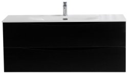 Тумба под раковину BelBagno Marino-Cer-N MARINO-CER-N-1200-2C-SO-NL-P 119,6x45,5 подвесная, черный глянцевый