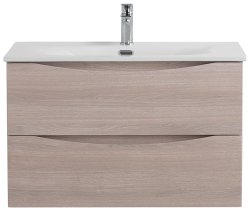 Тумба под раковину BelBagno Marino-Cer-N MARINO-CER-N-900-2C-SO-RG-P 89,6x45,5 подвесная, дуб серый