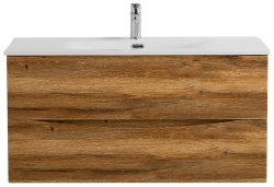 Тумба под раковину BelBagno Marino-Cer-N MARINO-CER-N-1000-2C-SO-RR-P 99,6x45,5 подвесная, дуб фактурный