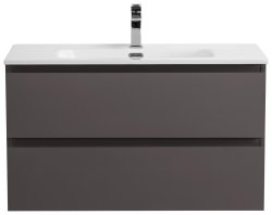 Тумба под раковину BelBagno Kraft KRAFT-800-2C-SO-GSO 80x45,5 подвесная, темно-серый матовый