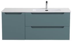 Тумба под раковину BelBagno Etna ETNA-1200-2C-1A-SO-AO-R 120x45,5 подвесная, голубой матовый