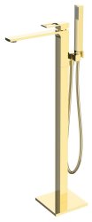 Напольный смеситель для ванны BelBagno LUCE LUC-FMT-ORO, глянцевое золото
