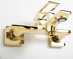 Смеситель для ванны BelBagno LUCE LUC-VASM-ORO, глянцевое золото