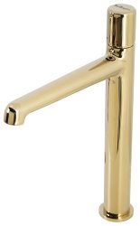 Смеситель для раковины BelBagno Uno UNO-LMC-ORO-W0 высокий, глянцевое золото