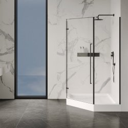 Душевой поддон Abber AD3B080 80x80 трапеция, акриловый, белый