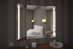 Зеркало с подсветкой Relisan TRIPLE VERTICAL Гл000024395 100x80