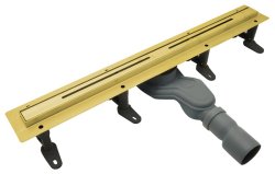 Душевой лоток Cezares LUX LUX-LD-70-BORO 70 см, золото брашированное