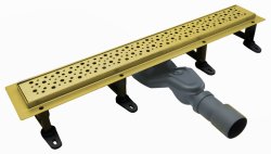 Душевой лоток Cezares SLIDER SLIDER-LD-60-BORO 60 см, золото брашированное