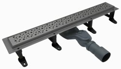 Душевой лоток Cezares SLIDER SLIDER-LD-80-GM 80 см, оружейная сталь