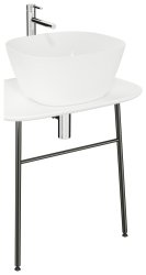 Столешница с раковиной VitrA Plural 62561 68x49 керамическая, белая матовая