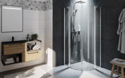 Душевой уголок Riho Novik Z309 G003027120 90x90, профиль хром