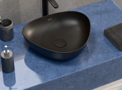 Смеситель для раковины VitrA Root Round A4270736EXP высокий, черный матовый